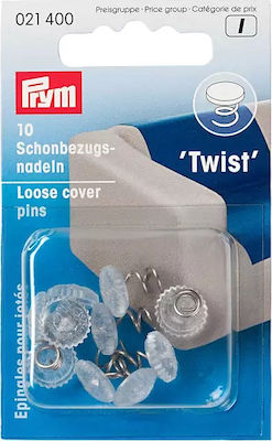 Prym Instrument de Cusut Ace Pins pentru huse și pături în spirală 12x11mm 10 bucăți 021400