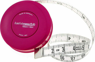 Hoechstmass Rollfix Measuring Tape Automatic with Reset Button 150x1cm Pink