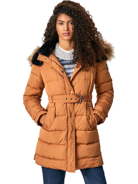 Pepe Jeans Berta Μακρύ Γυναικείο Puffer Μπουφάν...