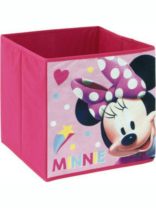 Arditex Παιδικό Καλάθι Αποθήκευσης από Ύφασμα Minnie Mouse Ροζ