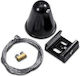 Geyer Mounting Suspension for Lighting Fixtures made of Aluminum Black LTHC-B