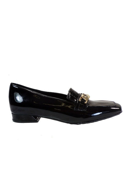Smart Cronos 7252-3780 Γυναικεία Loafers σε Μαύρο Χρώμα