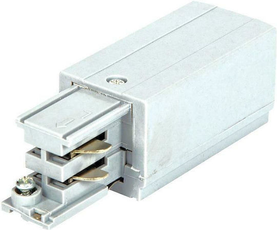 Geyer Track Connector for Spotlights made of Aluminum White LTPS-W