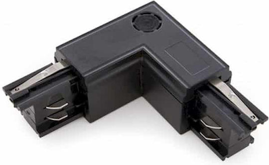 Geyer Track Connector for Spotlights made of Aluminum Black LTC-L-B