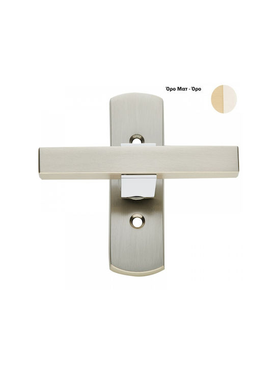 Zogometal Window Latche 346 Oro Matt / Oro 100mm (Hole Centers 43mm) 346