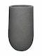 Marhome Übertopf Keramik Gray 26x26x45εκ. 06-00-21248-S
