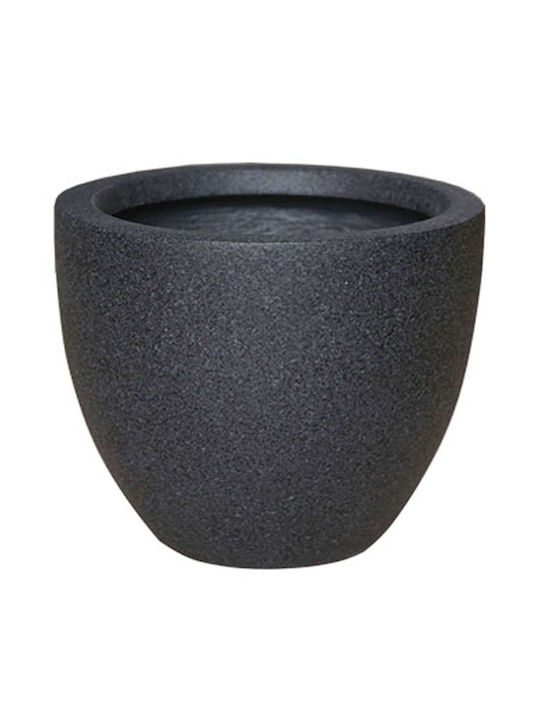 Marhome Planter Ceramic Black 45x45x39cm. 06-00-20709-L