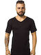 Men's Undershirt Short-sleeved in Black Color