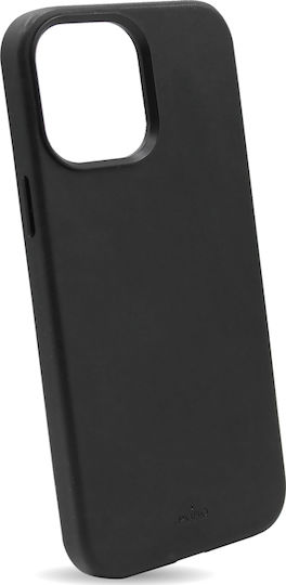 Puro Sky Eco Leather Back Cover Δερματίνης Μαύρο (iPhone 13 Pro)