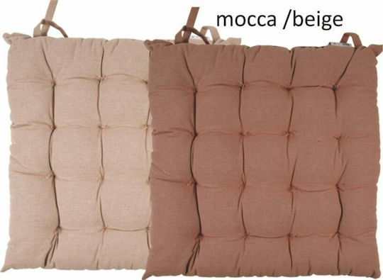 Kipper Duo Garden Chair Cushions Mocca Beige 40x40cm