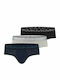 Men's Slips Black / Grey / Blue 3Pack