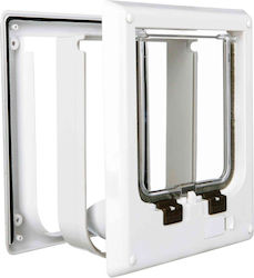 Trixie Dog And Cat Door Made Of White Plastic