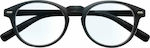 Eyelead Β187 Acetate Blue Light Blocking Glasses in Negru Color Β 187