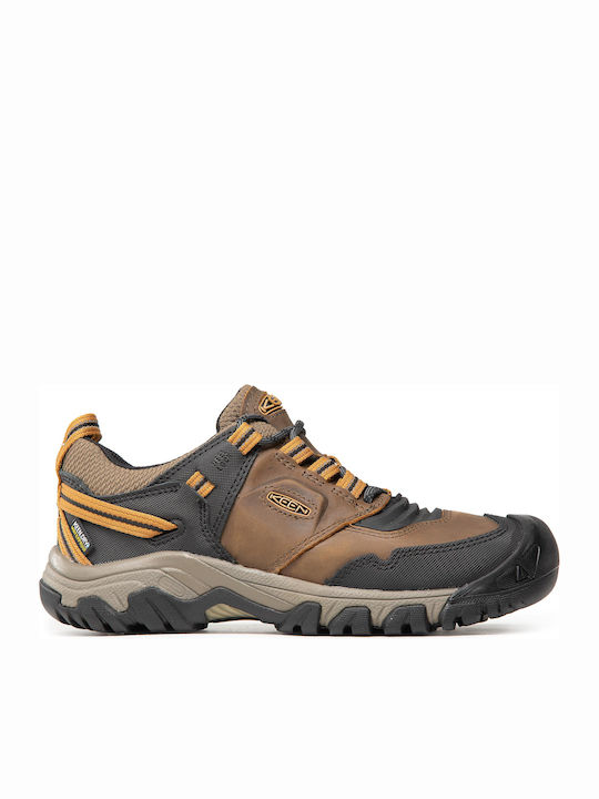 Keen Ridge Flex Men's Waterproof Hiking Shoes Brown