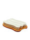 Cryspo Trio Porcelain Dessert Divided Serving Tray with 3 Slots White