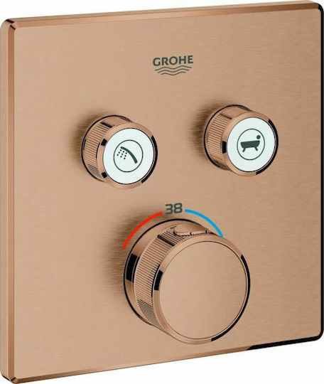 Grohe Grohtherm Smart Control pentru Duș 2 ieșiri Inox