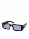 Prada Unisex Sunglasses with Black Plastic Frame and Purple Lens PR06YS 02Z01O
