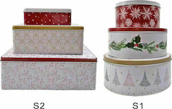 XMASfest Christmas Metal Box Figure (Μiscellaneous Designs/Colors)