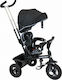 BabyMix Rider Mix 360 Convertible with Parental Handle for 12 Months Black