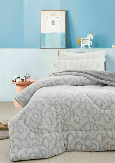 Palamaiki Kinderbettdecke Leuchtend Einzel Trip Gray 160x220cm