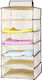 Viosarp Fabric Hanging Storage Case For Clothes in Ecru Color 30x30x60cm 1pcs