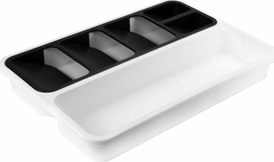 Viosarp Besteckeinsätze für Schubladen Kunststoff 40x26x5cm Weiße
