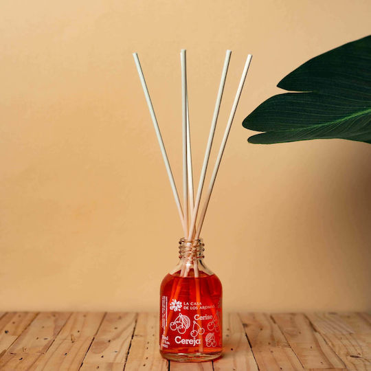 La Casa de los Aromas Diffuser mit Duft Kirsche Glasflasche 50ml