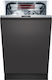 Neff S857ZMX09E Fully Built-In Dishwasher Wi-Fi Connected L44.8xH81.5cm Gray