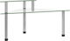 vidaXL Tabletop Metal Base 49.5x35x19cm Silver