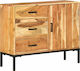 Sideboard made of Solid Wood with Drawers Acacia wood 88x30x73cm