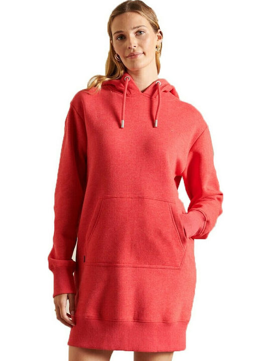 Superdry Мини Спортна Рокля Дълъг Ръкав С Качул...