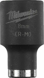 Milwaukee Socket Pneumatic Long with Square Drive 3/8" Diameter 38mm