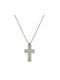 White gold cross ST15371L 9 Carat