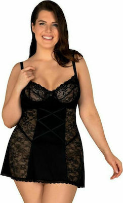 Obsessive Laurise Set Babydoll Sexy Black 159071