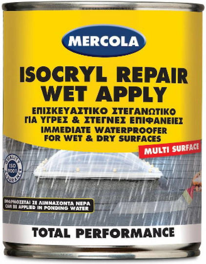 Mercola Isocryl Repair Wet Apply Еластомерен Акрил Нанасяемо Уплътнително Полиуретан 3лт Сив