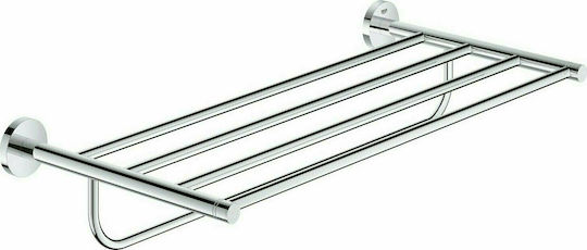 Grohe New Essentials Rack de Baie cu 5 Locuri De Perete cu șuruburi 55x11.1cm Argintiu Grohe New Essentials Rack de Baie cu 5 Locuri De Perete cu șuruburi 55x11.1cm Argintiu