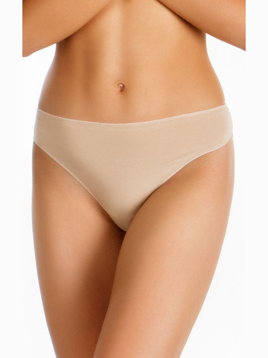 Minerva Fimelle Γυναικεία Slip 3Pack Μπεζ