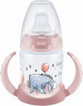 Nuk First Choice με Δείκτη Ελέγχου Θερμοκρασίας Lernbecher Kunststoff mit Griffen Pink Garry für 6m+m+ 150ml 10.743.945