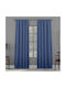 Lino Home Curtaină cu Coafură Delta D. Blue 150x240buc