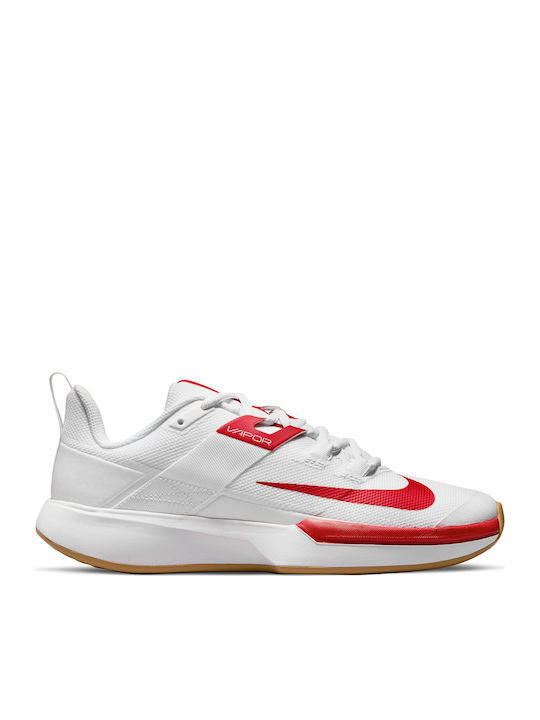 Nike Vapor Lite Women's Tennis Shoes for Hard Courts White / University Red / Wheat