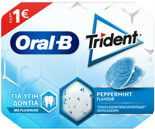 Trident Chewing gum Oral-B with Μέντα Flavour Sugar Free 12pcs 17gr