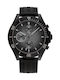 Tommy Hilfiger Larson Watch Chronograph Battery with Black Rubber Strap