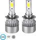 GloboStar Λάμπες Αυτοκινήτου C6 Line H7 LED 6000K Ψυχρό Λευκό 8-48V 72W 2τμχ