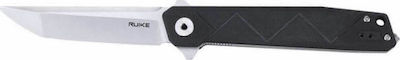 Ruike P127-B Pocket Knife Black with Blade made of Stainless Steel