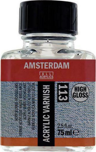Royal Talens Amsterdam 113 Acrylic Varnish High Gloss Βερνίκι Ζωγραφικής 75ml 1τμχ