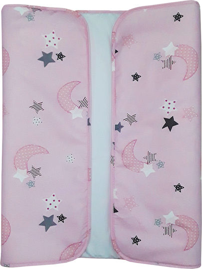 Beboulino Moon Stars Αδιαβροχοποιημένο Σελτεδάκι Ροζ 50x80εκ.
