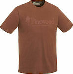 Pinewood Outdoor Life T-shirt Dunkles Kupfer in Rot Farbe