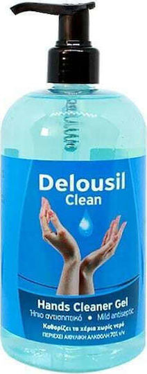 Delousil Handdesinfektionsmittel Gel Handdesinfektionsmittel mit Pumpe 500ml Aloe Vera