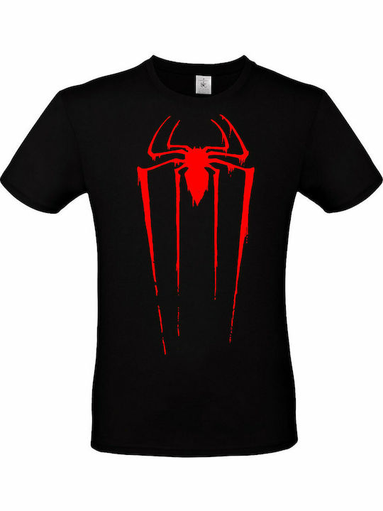 B&C Spider-Man Spider T-shirt Black Cotton