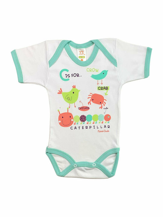 Nina Club Caterpillar Turquoise Bodysuit